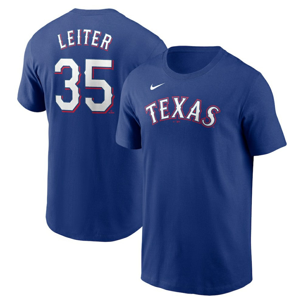 Jack Leiter Texas Rangers Nike Fuse Name & Number T-Shirt | MLB For sale