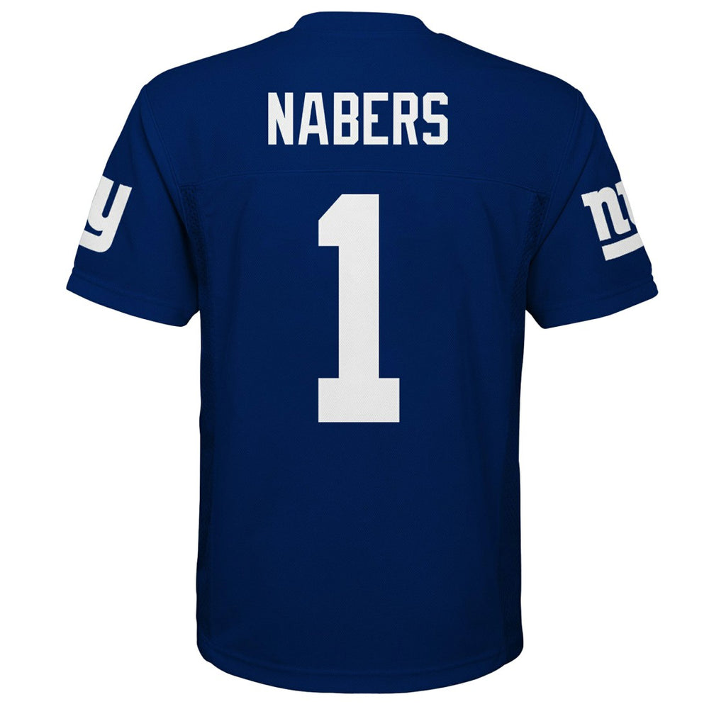 New York Giants  Malik Nabers  Youth Replica Player Jersey
