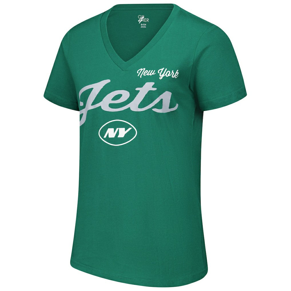 New York Jets  G-III 4Her by Carl Banks Women's Post Season V-Neck T-Shirt