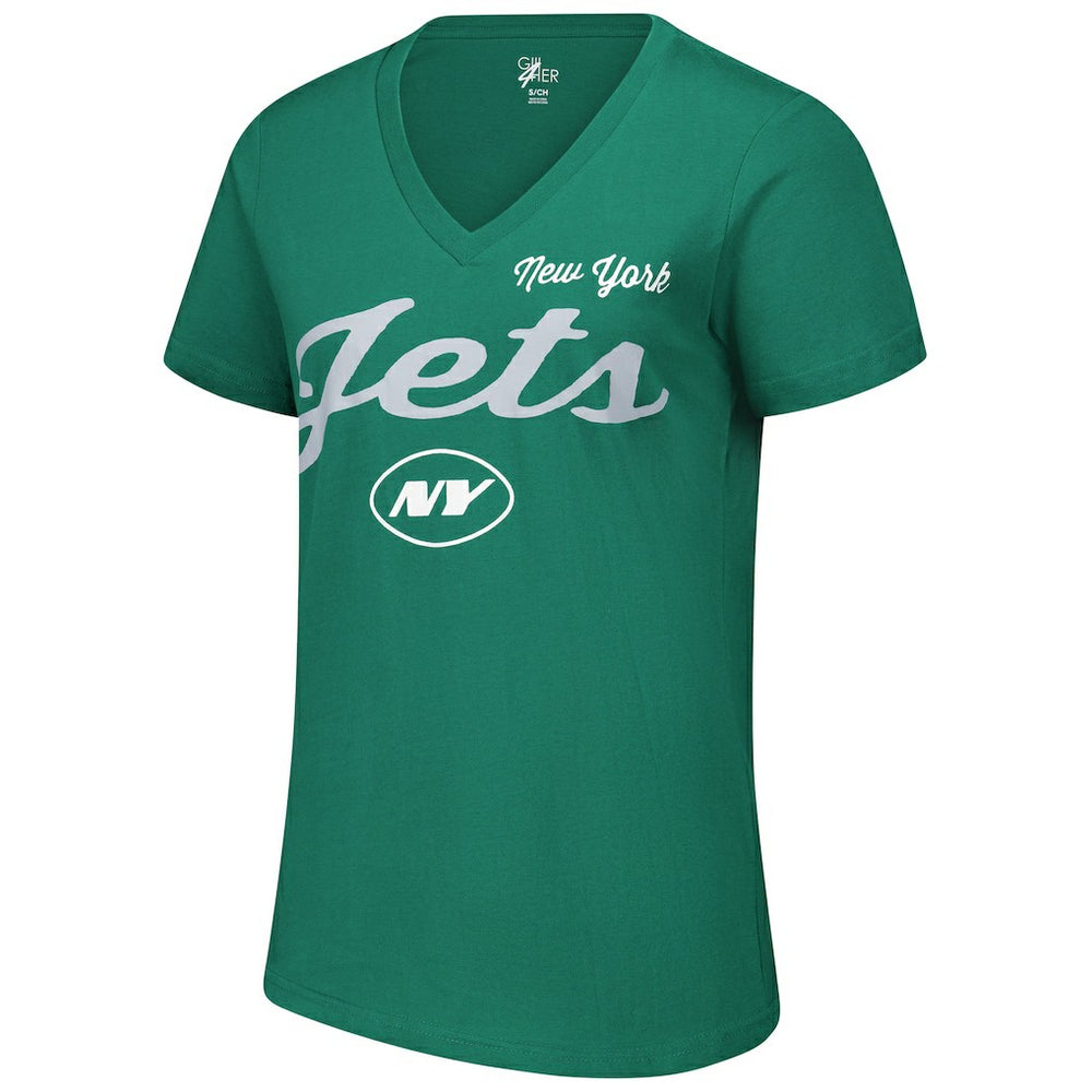 New York Jets  G-III 4Her by Carl Banks Women's Post Season V-Neck T-Shirt