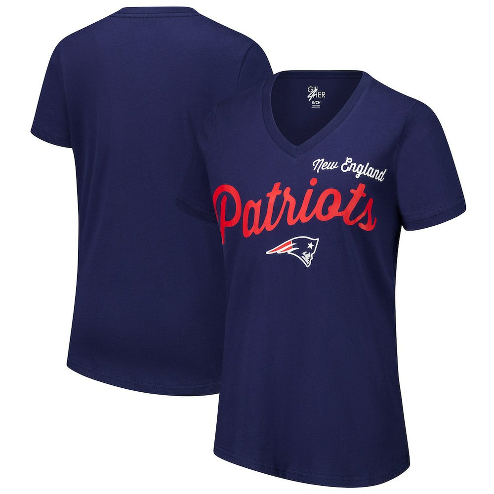 New England Patriots  G-III 4Her by Carl Banks Women's Post Season V-Neck T-Shirt