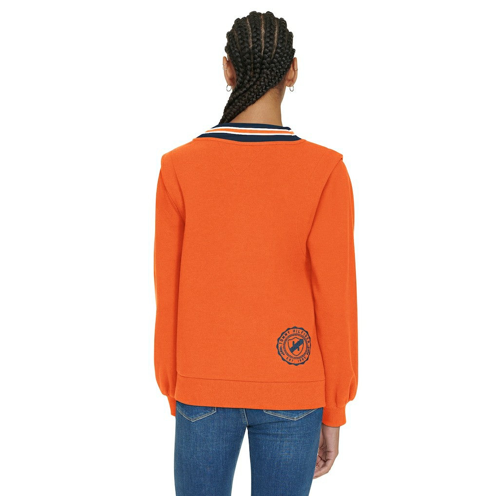 Denver Broncos  Tommy Hilfiger Women's Alice V-Neck Pullover Sweatshirt