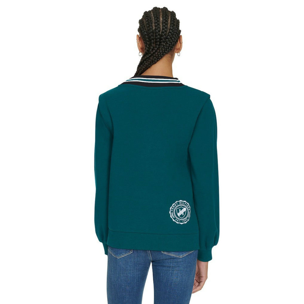 Philadelphia Eagles  Tommy Hilfiger Women's Alice V-Neck Pullover Sweatshirt
