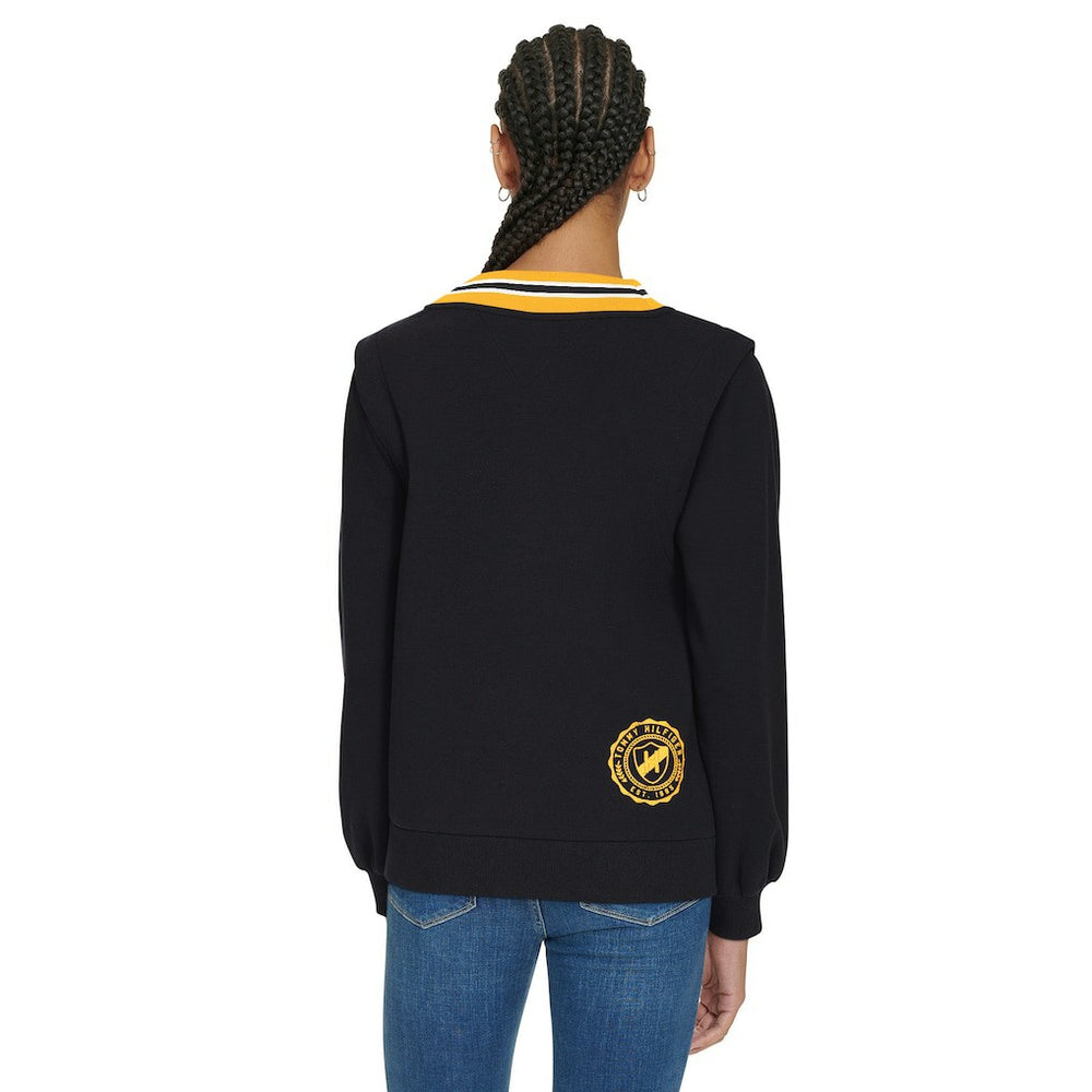 Pittsburgh Steelers  Tommy Hilfiger Women's Alice V-Neck Pullover Sweatshirt