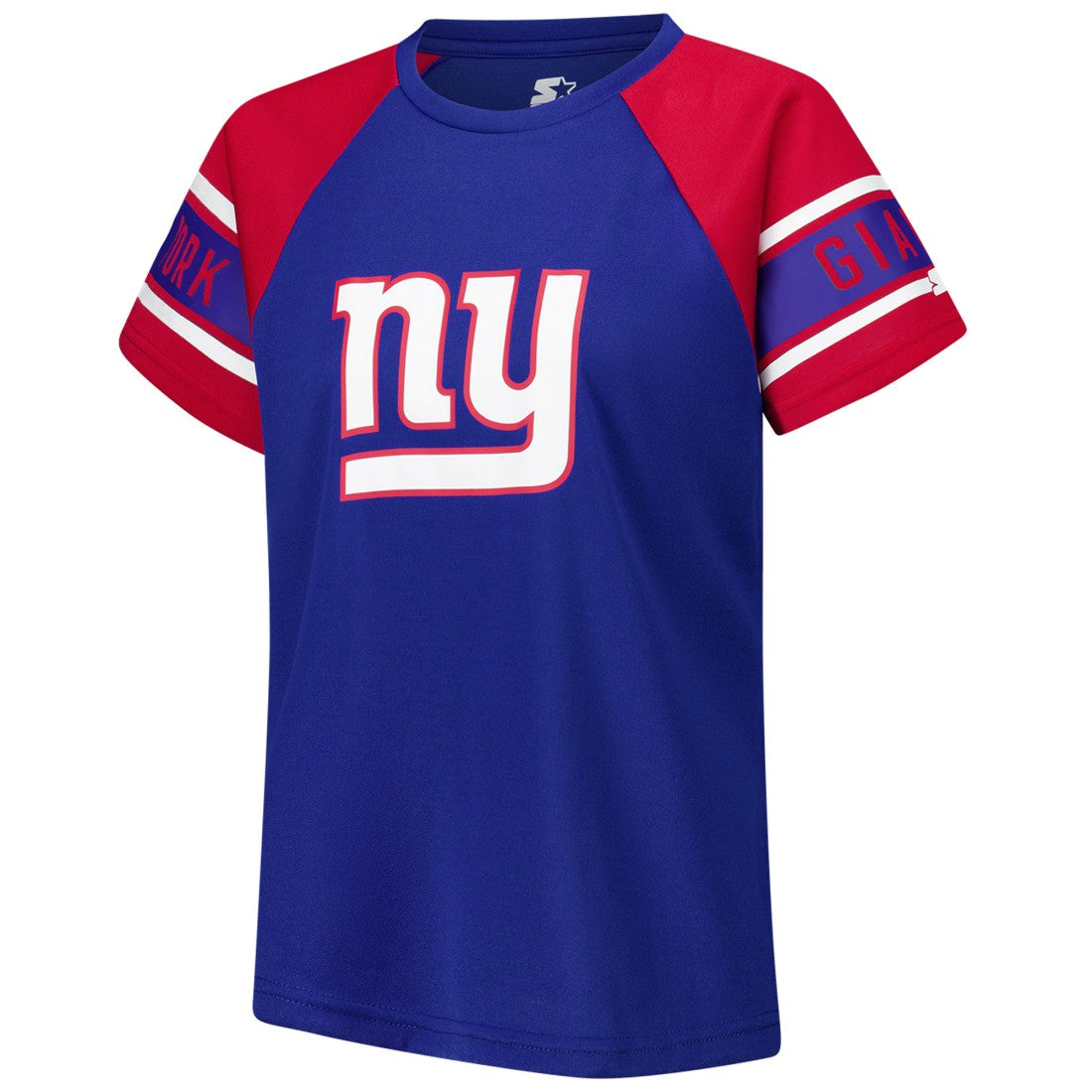 New York Giants  Starter Women's 1st Rounder Color Block Raglan Top