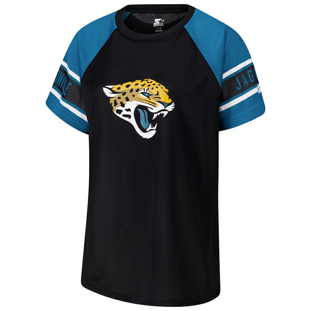 Jacksonville Jaguars  Starter Women's 1st Rounder Color Block Raglan Top