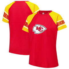 Kansas City Chiefs  Starter Women's 1st Rounder Color Block Raglan Top
