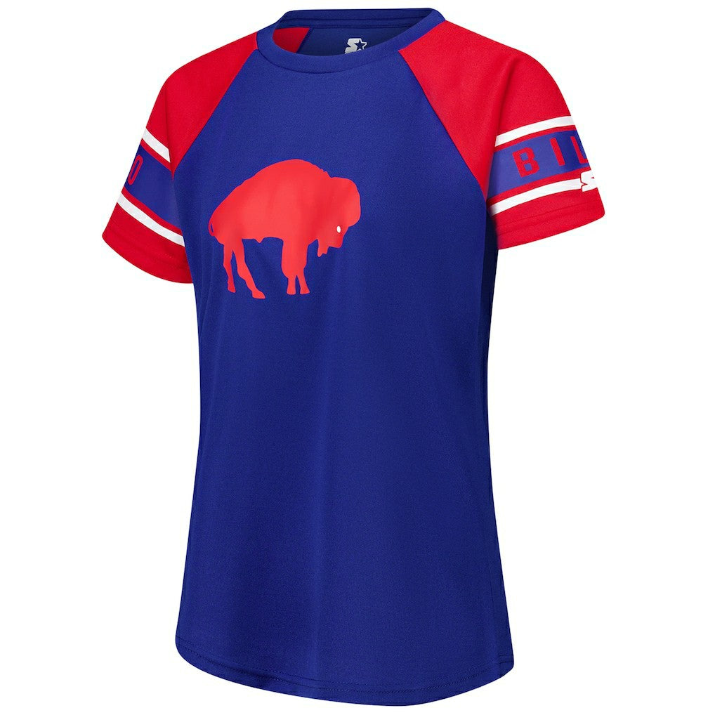 Buffalo Bills  Starter Women's 1st Rounder Color Block Raglan Top