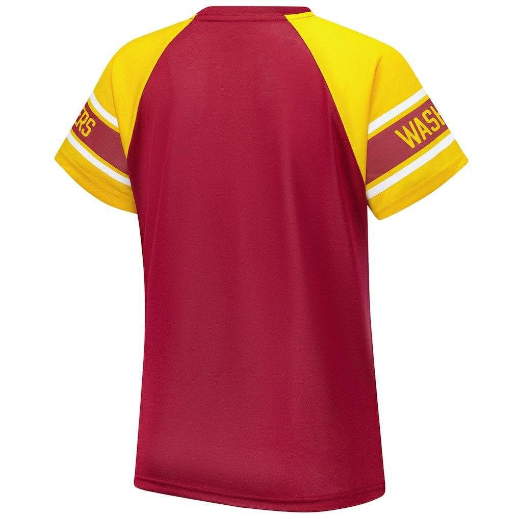 Washington Commanders  Starter Women's 1st Rounder Color Block Raglan Top