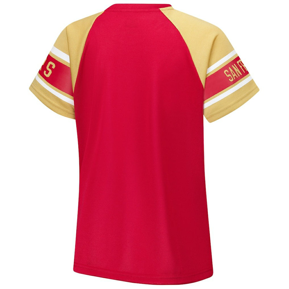 San Francisco 49ers  Starter Women's 1st Rounder Color Block Raglan Top