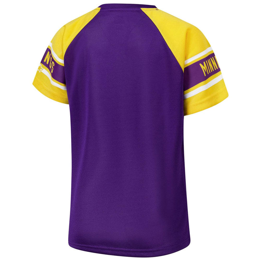 Minnesota Vikings  Starter Women's 1st Rounder Color Block Raglan Top