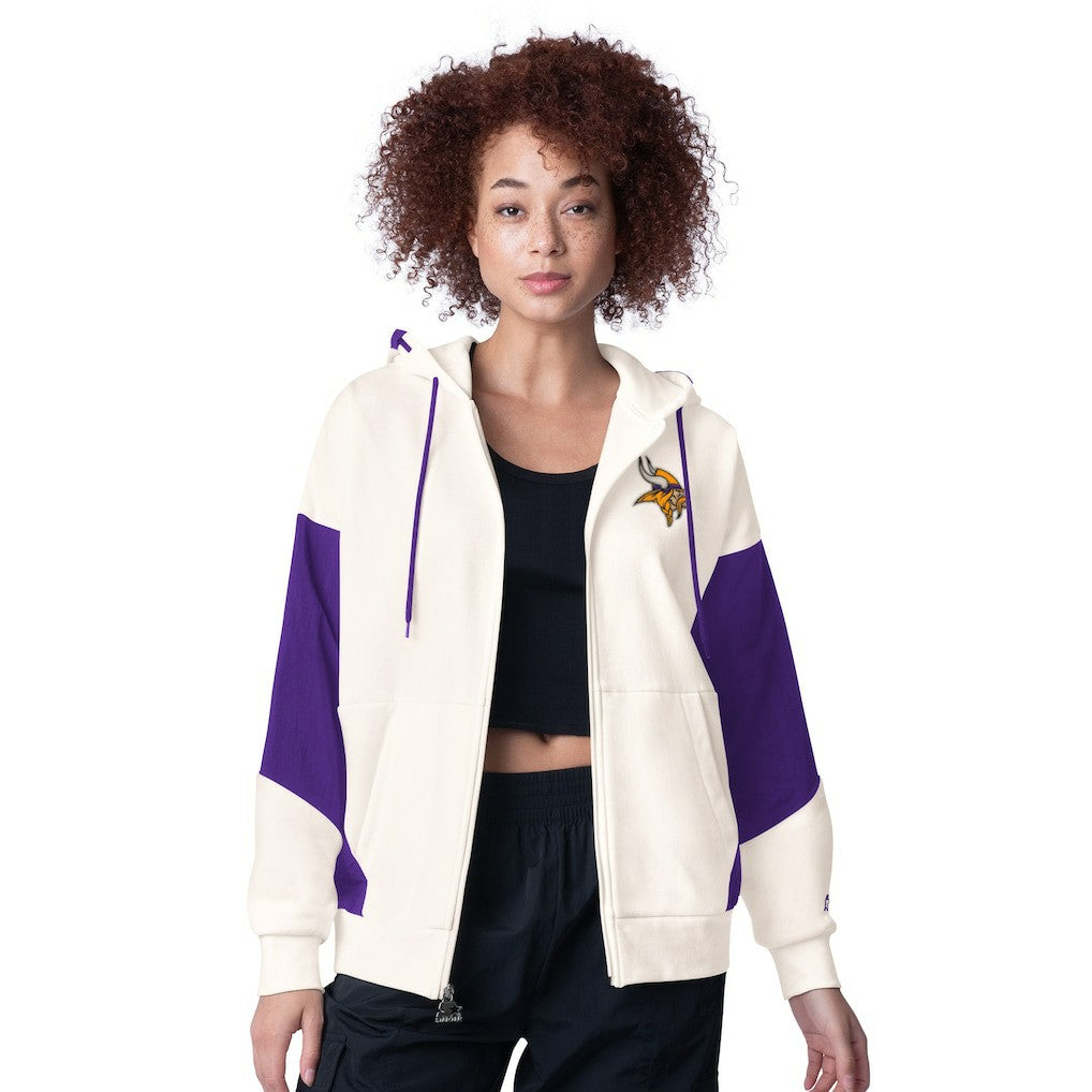 Minnesota Vikings  Starter Women's Scrimmage Full-Zip Hoodie