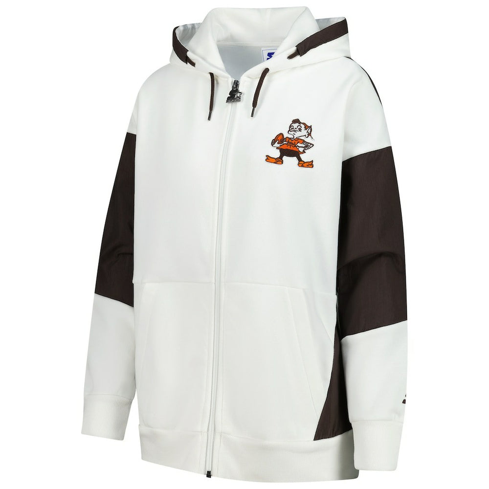 Cleveland Browns  Starter Women's Scrimmage Full-Zip Hoodie