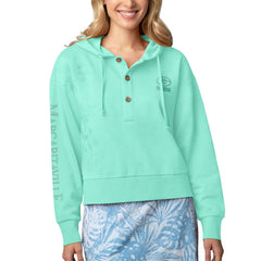 Green Bay Packers  Margaritaville Women's Island Dream Solid Pullover Hoodie