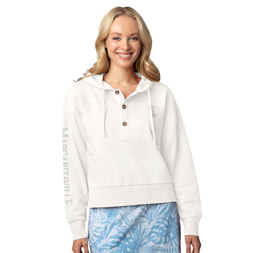 Las Vegas Raiders  Margaritaville Women's Island Dream Solid Pullover Hoodie