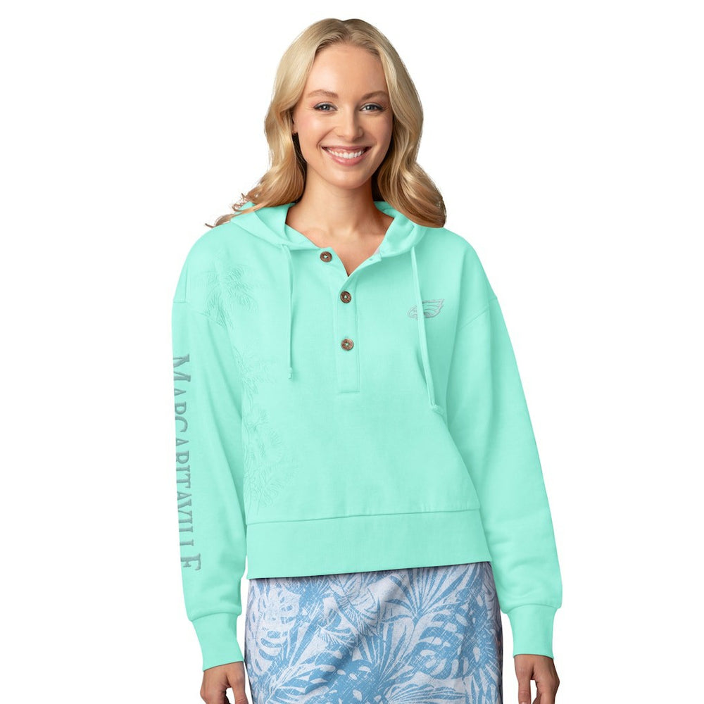 Philadelphia Eagles  Margaritaville Women's Island Dream Solid Pullover Hoodie