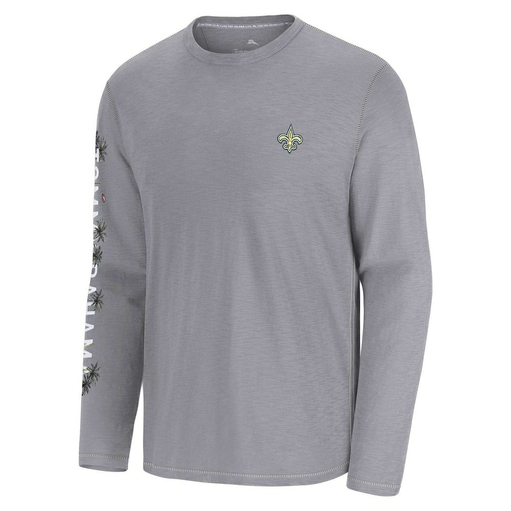New Orleans Saints Tommy Bahama Oasis Endzone Lux Long Sleeve T-Shirt
