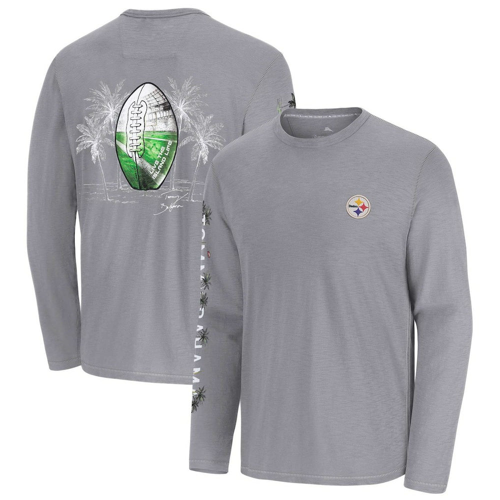 Pittsburgh Steelers Tommy Bahama Oasis Endzone Lux Long Sleeve T-Shirt