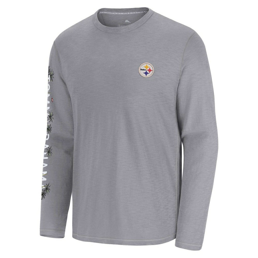 Pittsburgh Steelers Tommy Bahama Oasis Endzone Lux Long Sleeve T-Shirt