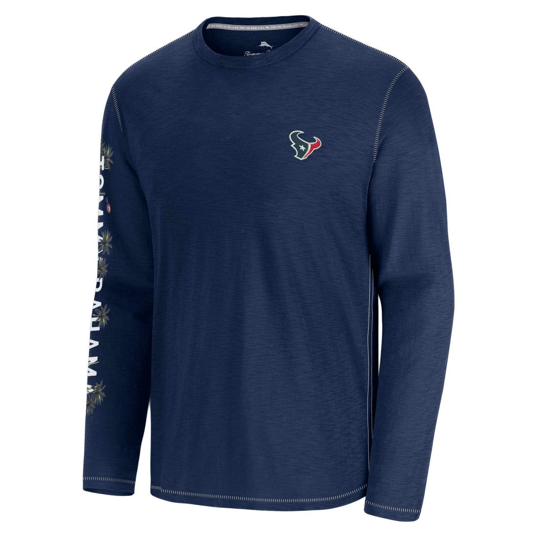 Houston Texans Tommy Bahama Oasis Endzone Lux Long Sleeve T-Shirt