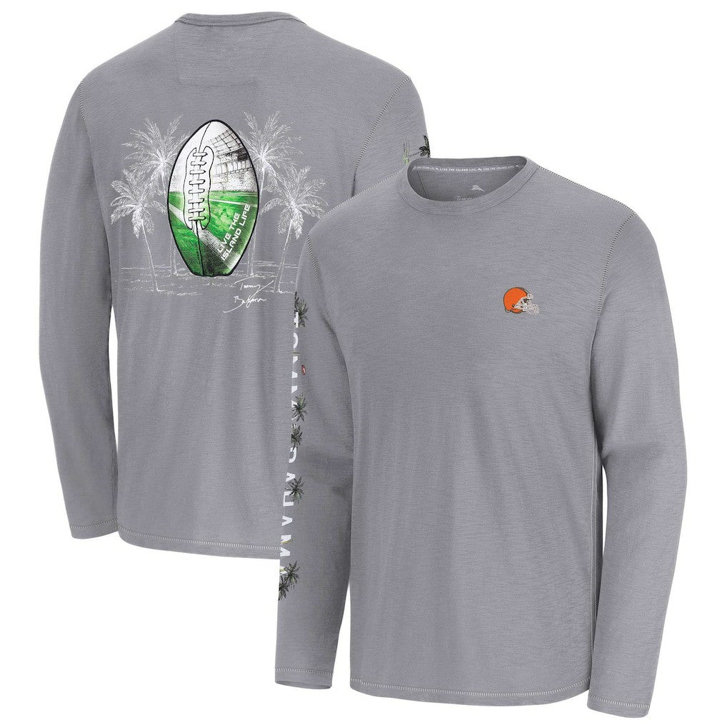 Cleveland Browns Tommy Bahama Oasis Endzone Lux Long Sleeve T-Shirt