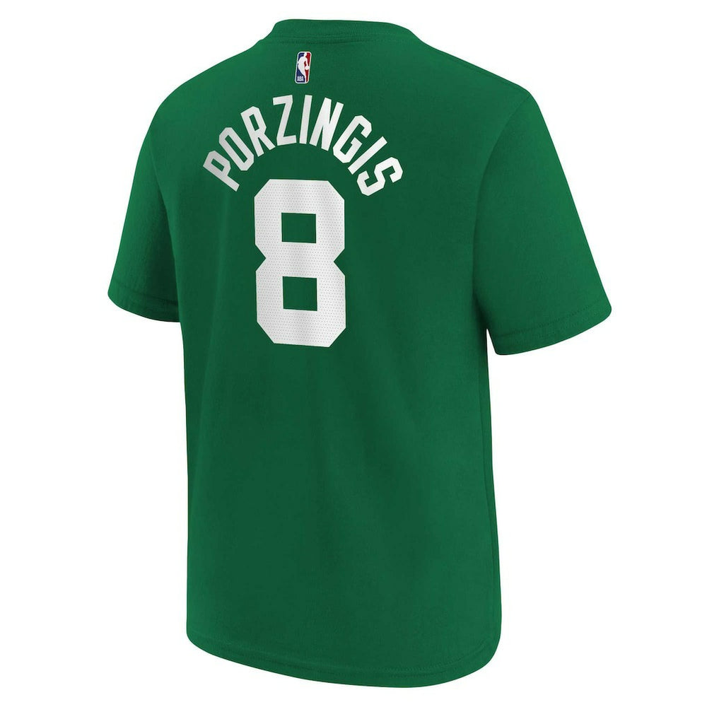 Kristaps Porzingis Boston Celtics Youth Icon Name & Number T-Shirt Online