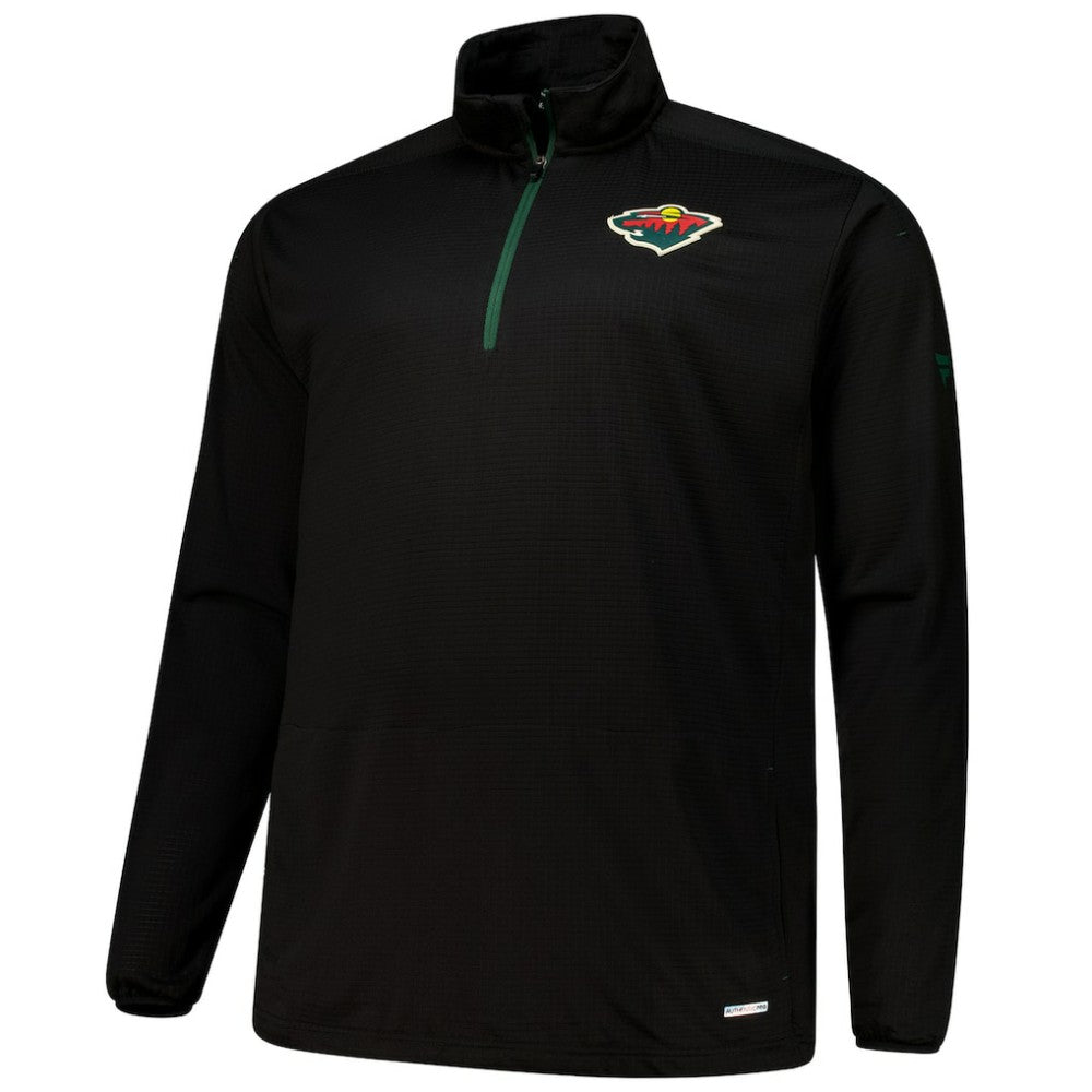 Minnesota Wild Fanatics Big & Tall Authentic Pro Quarter-Zip Top Discount
