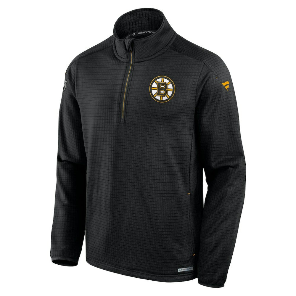 Boston Bruins Fanatics Big & Tall Authentic Pro Quarter-Zip Top Online