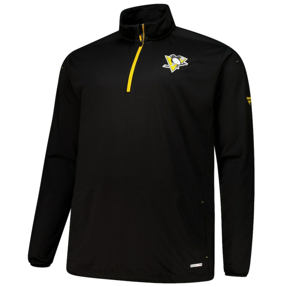 Pittsburgh Penguins Fanatics Big & Tall Authentic Pro Quarter-Zip Top For Sale