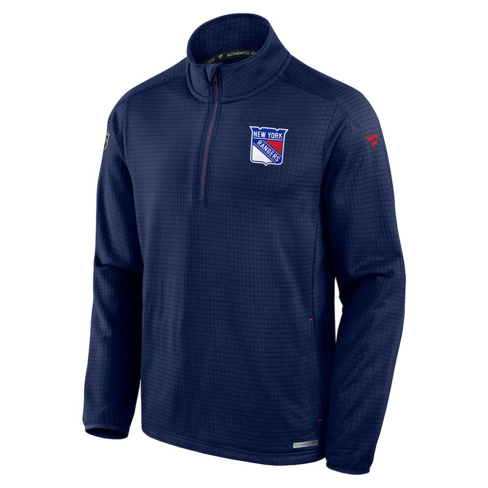 New York Rangers Fanatics Big & Tall Authentic Pro Quarter-Zip Top Sale