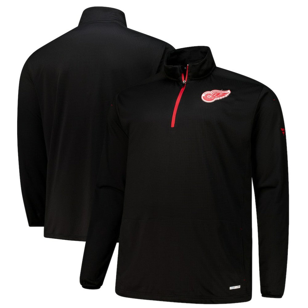 Detroit Red Wings Fanatics Big & Tall Authentic Pro Quarter-Zip Top On Sale