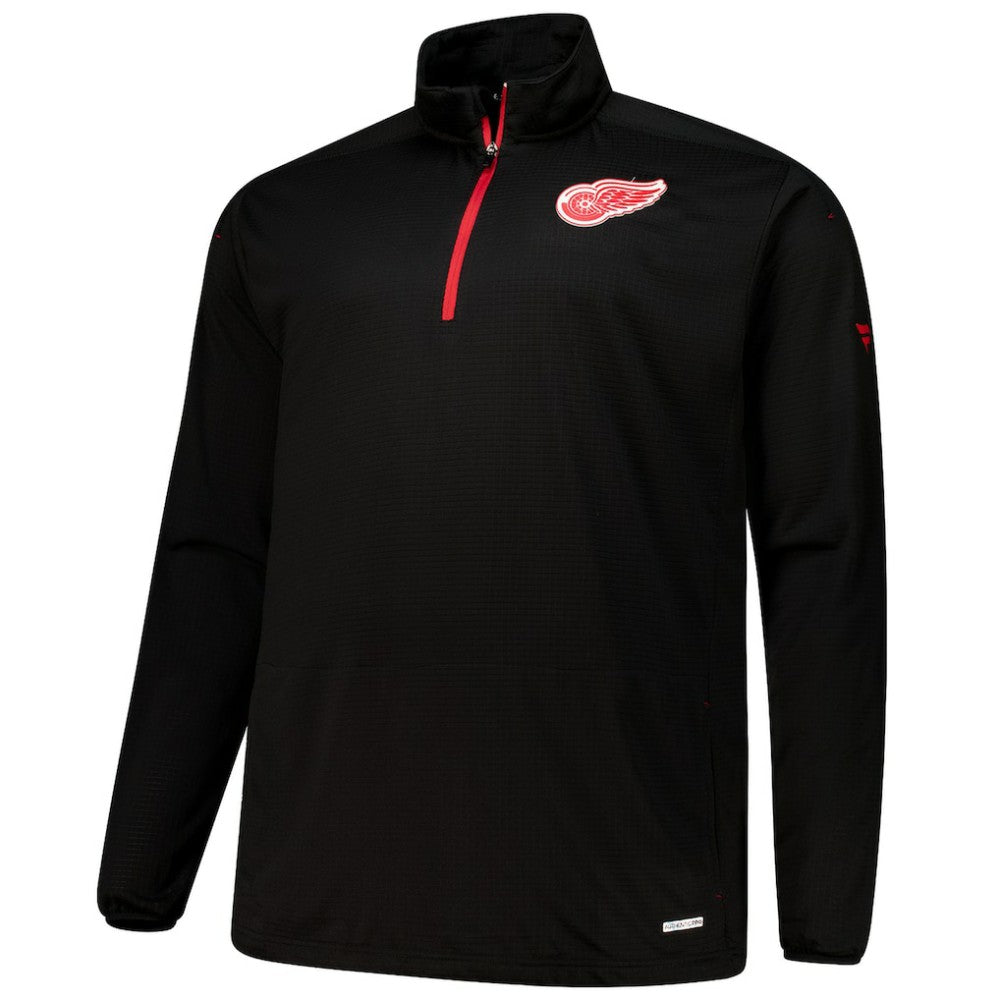 Detroit Red Wings Fanatics Big & Tall Authentic Pro Quarter-Zip Top On Sale