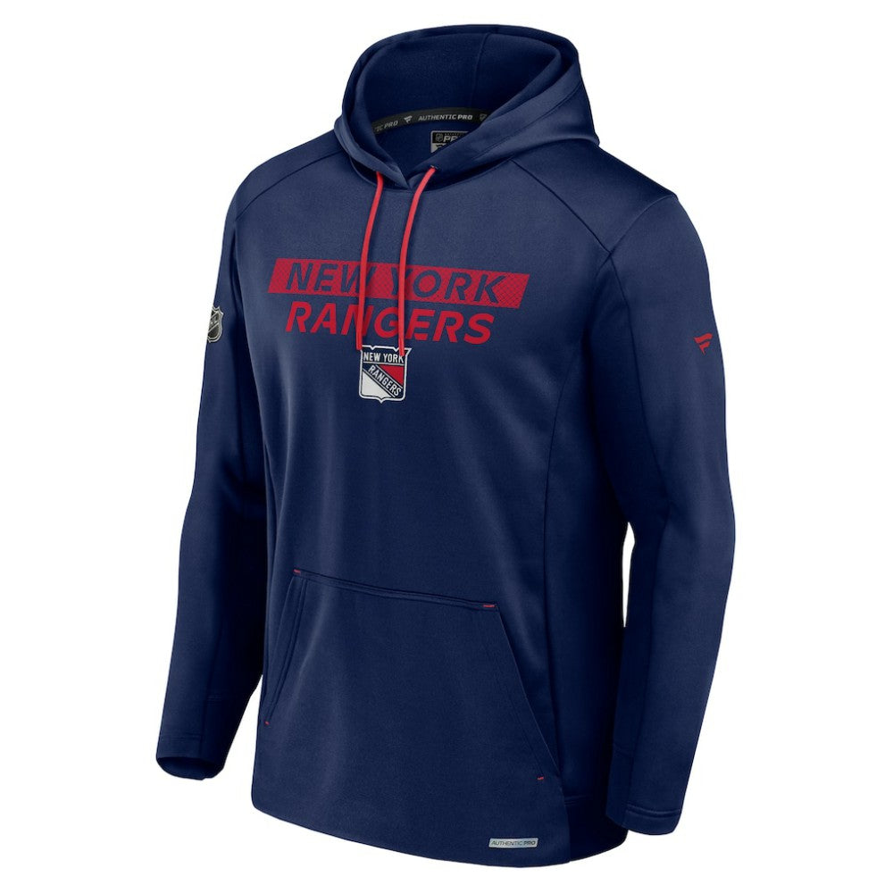 New York Rangers Fanatics Big & Tall Authentic Pro Pullover Hoodie For Sale
