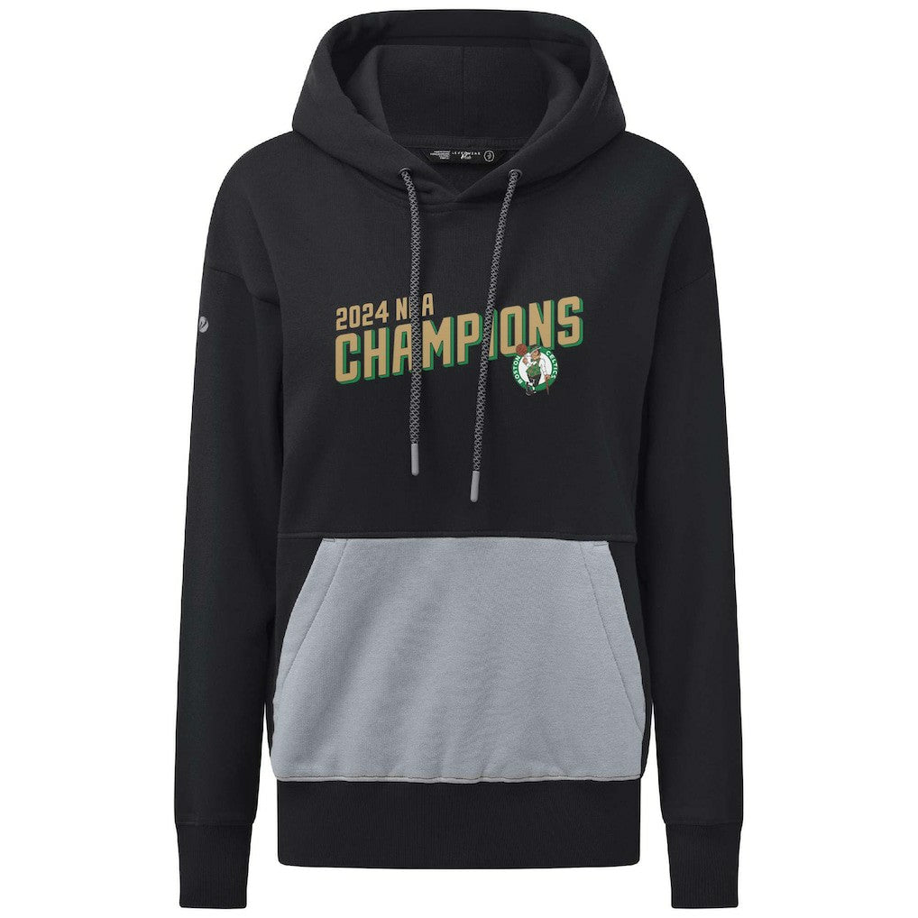 Boston Celtics Levelwear Women's 2024 NBA Finals Champions Bonfire Pullover Hoodie On Sale