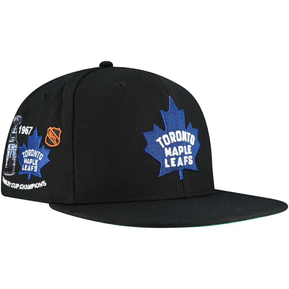 Toronto Maple Leafs Mitchell & Ness Core Top Spot Snapback Hat Sale