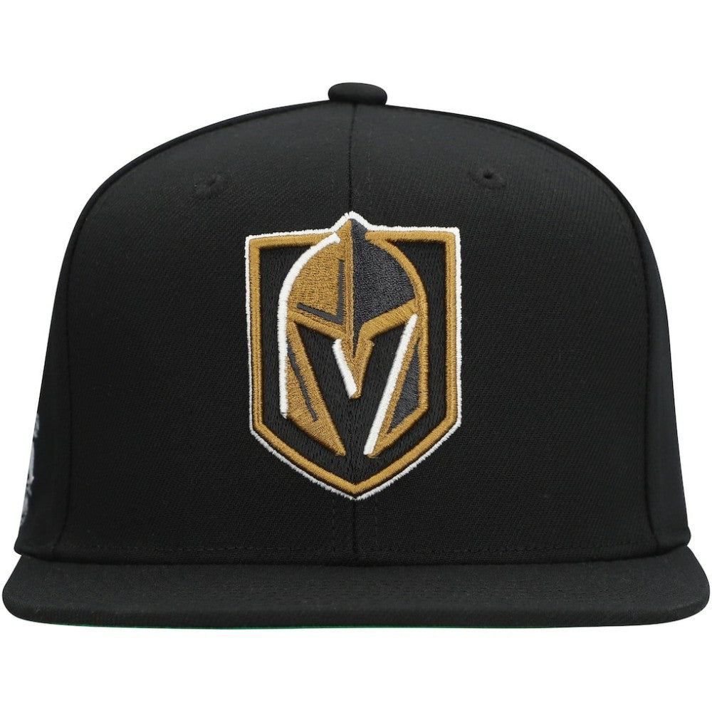 Vegas Golden Knights Mitchell & Ness Core Top Spot Snapback Hat For Sale