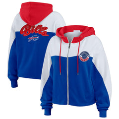 Buffalo Bills  WEAR by Erin Andrews Women's Plus Size Color Block Full-Zip Hoodie