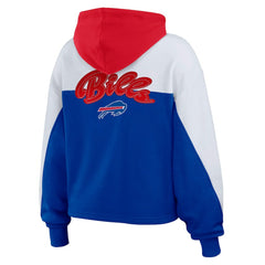 Buffalo Bills  WEAR by Erin Andrews Women's Plus Size Color Block Full-Zip Hoodie