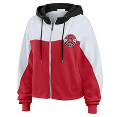 San Francisco 49ers  WEAR by Erin Andrews Women's Plus Size Color Block Full-Zip Hoodie