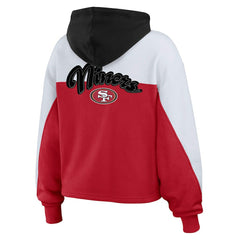 San Francisco 49ers  WEAR by Erin Andrews Women's Plus Size Color Block Full-Zip Hoodie