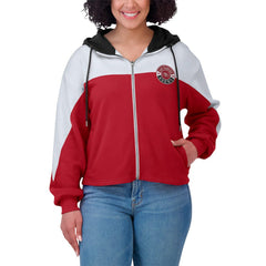 San Francisco 49ers  WEAR by Erin Andrews Women's Plus Size Color Block Full-Zip Hoodie