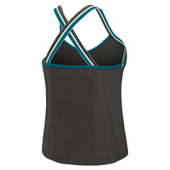 Jacksonville Jaguars  WEAR by Erin Andrews Women's Cross Strap Tri-Blend Tank Top