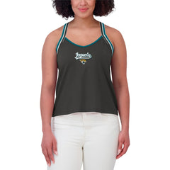 Jacksonville Jaguars  WEAR by Erin Andrews Women's Cross Strap Tri-Blend Tank Top