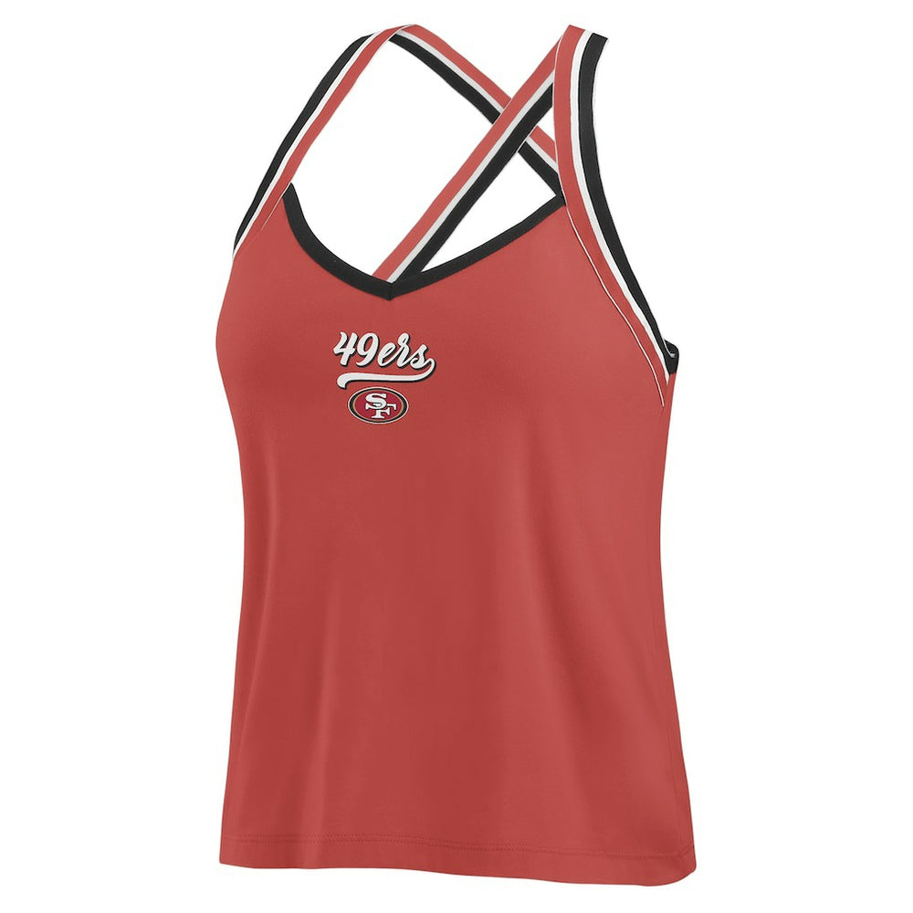 San Francisco 49ers  WEAR by Erin Andrews Women's Cross Strap Tri-Blend Tank Top