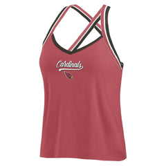 Arizona Cardinals  WEAR by Erin Andrews Women's Cross Strap Tri-Blend Tank Top