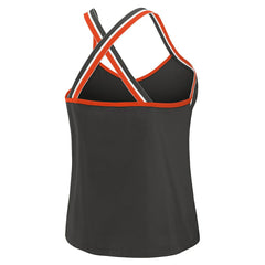 Cincinnati Bengals  WEAR by Erin Andrews Women's Cross Strap Tri-Blend Tank Top