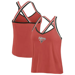 Atlanta Falcons  WEAR by Erin Andrews Women's Cross Strap Tri-Blend Tank Top