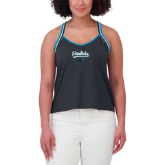 Carolina Panthers  WEAR by Erin Andrews Women's Cross Strap Tri-Blend Tank Top