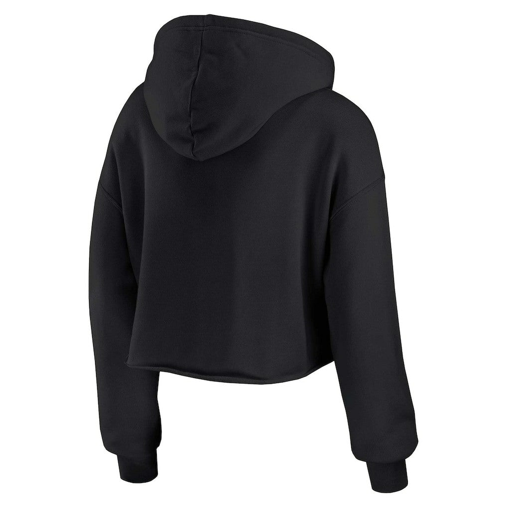 Las Vegas Raiders  WEAR by Erin Andrews Women's Prime Cropped Pullover Hoodie