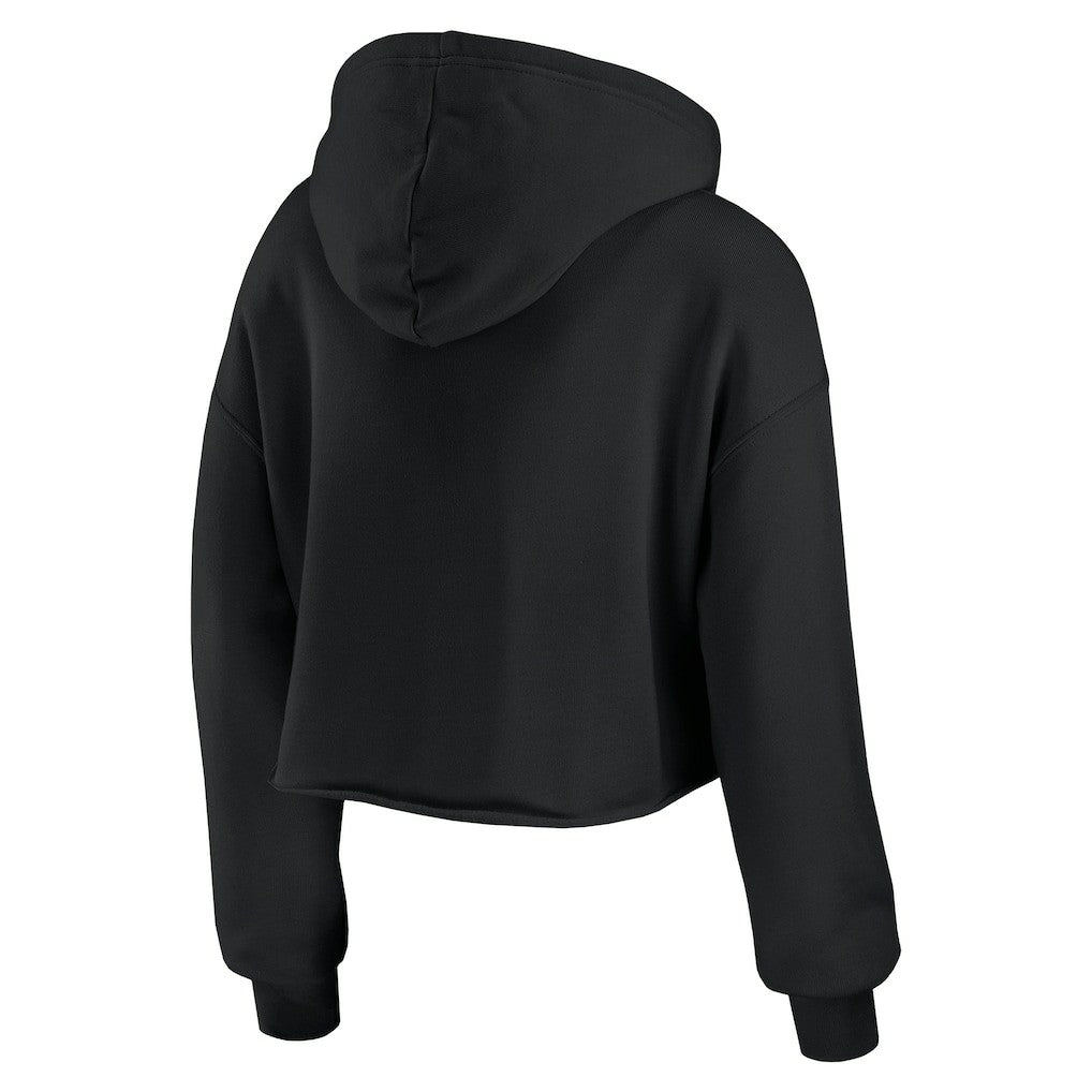 New York Giants  WEAR by Erin Andrews Women's Prime Cropped Pullover Hoodie